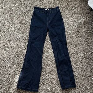 Madewell Dark Blue Flare Jeans
